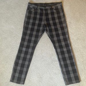 COPY - Black plaid pants 36/32 skinny fit